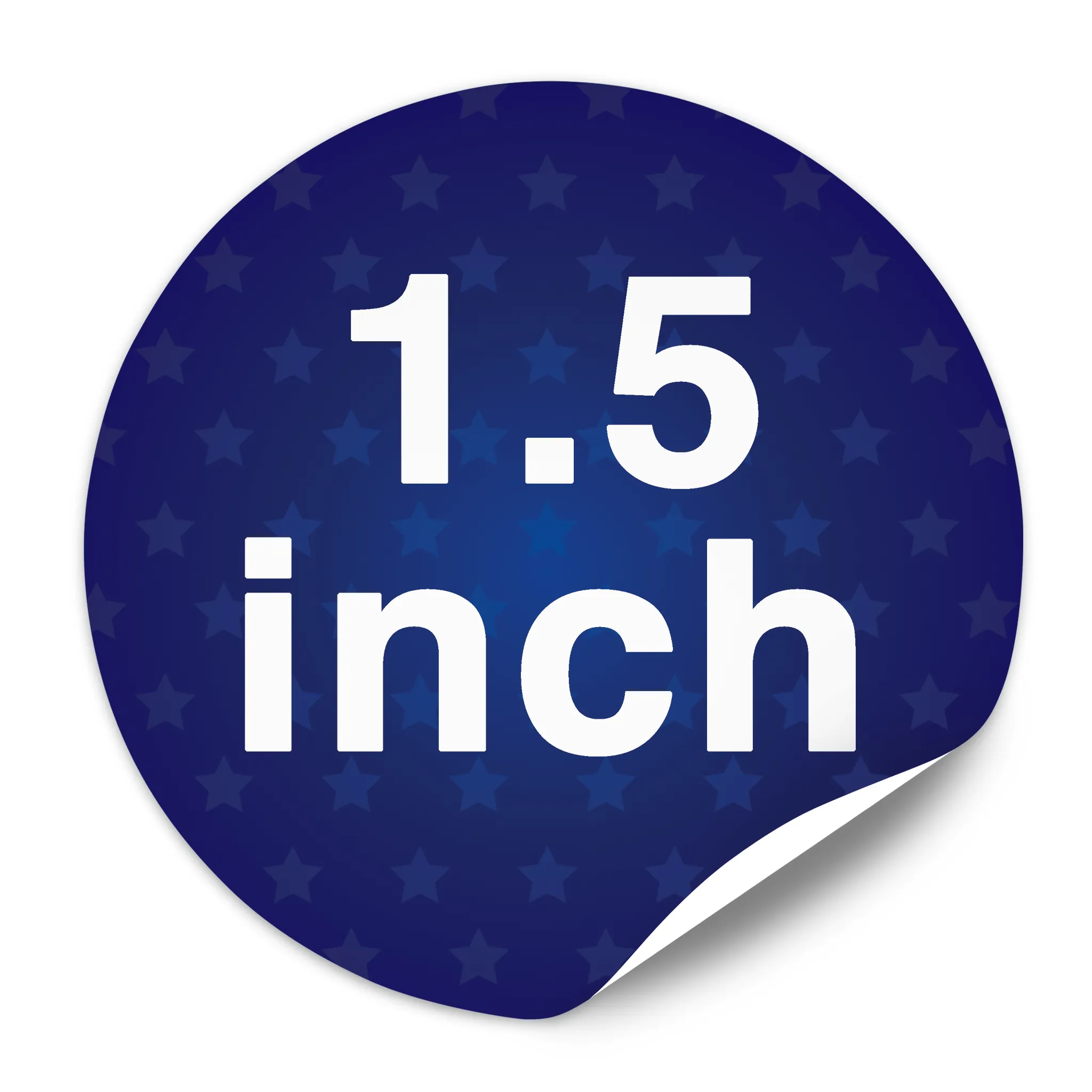 1.5" Round Custom Lapel Stickers