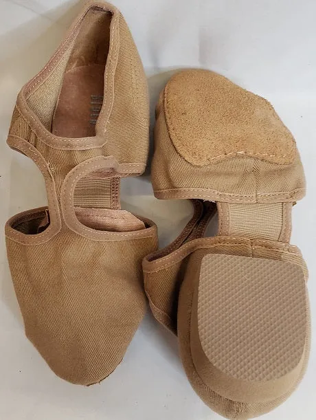 1"  Grecian Stretch Canvas -- Elasto-Split Teaching Shoes -- Tan