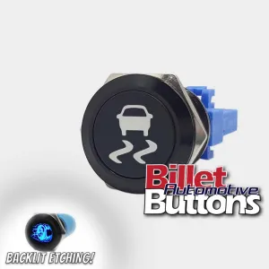 22mm 'TRACTION CONTROL SYMBOL' Billet Push Button Switch Drift Skid Burnout