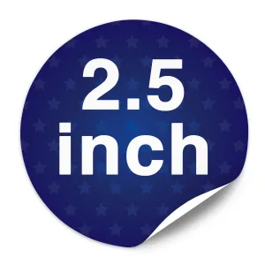 2.5" Round Custom Lapel Stickers