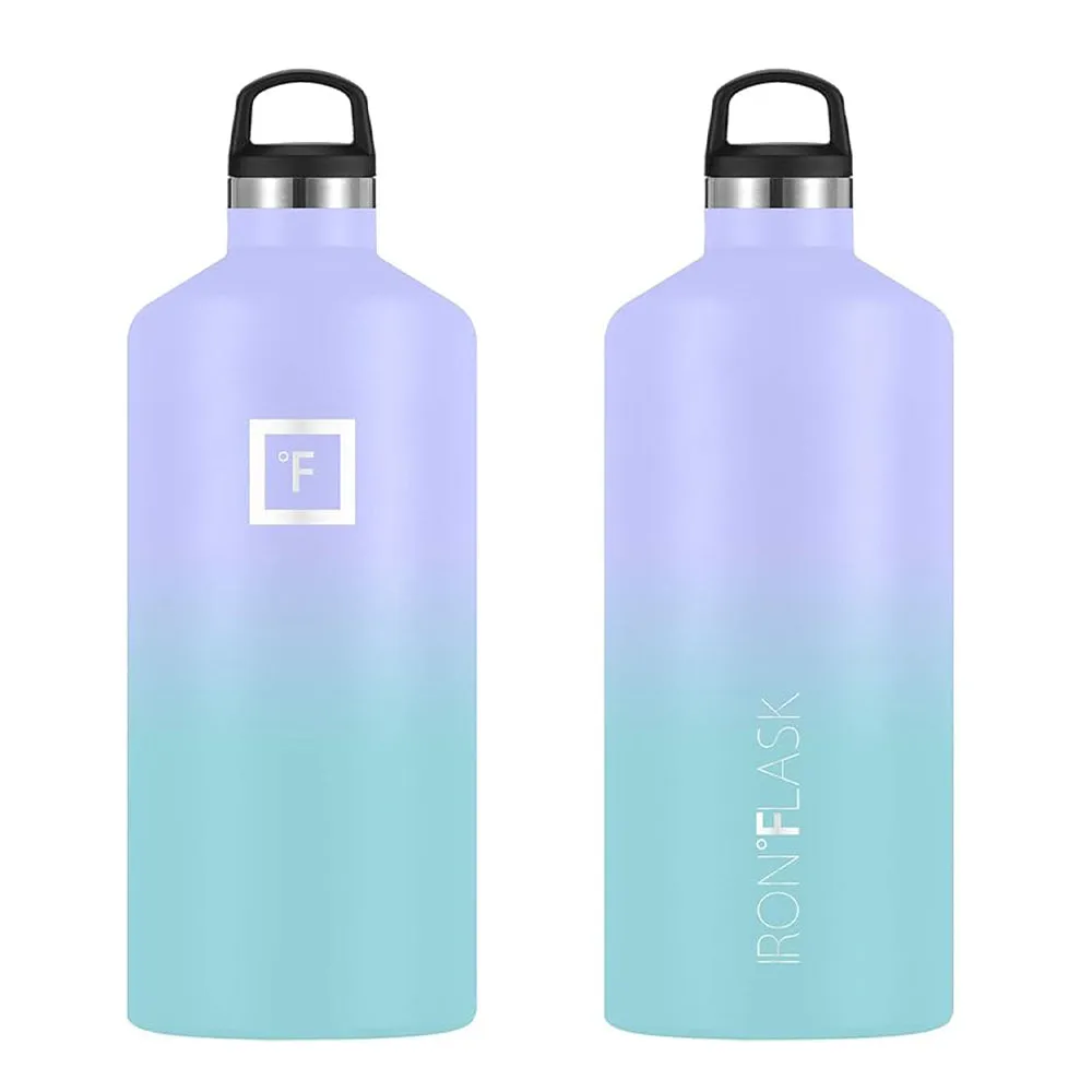 64oz Insulated Leak-Proof Water Bottle, 3 Lids - Iron Flask