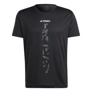 ADIDAS TERREX AGRAVIC TRAIL RUNNING TEE - MENS - BLACK