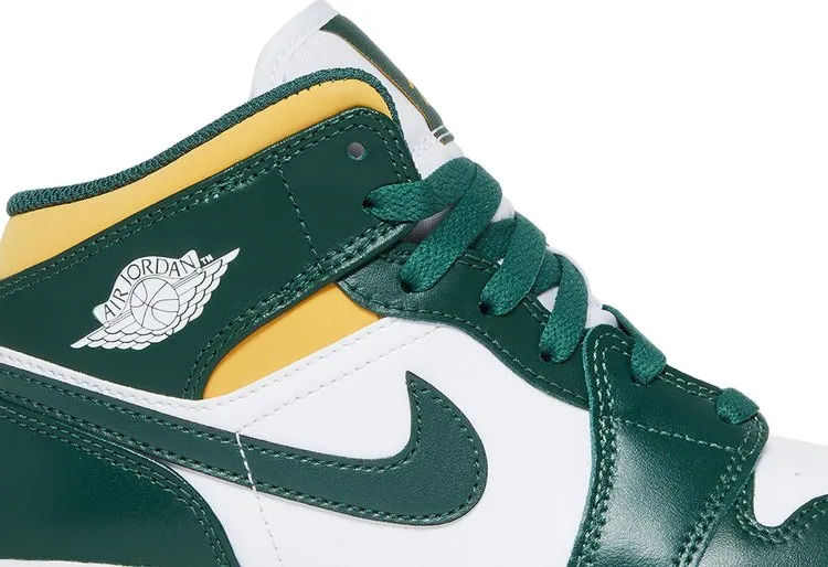 Air Jordan 1 Mid GS Sonics, white