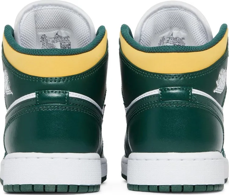 Air Jordan 1 Mid GS Sonics, white