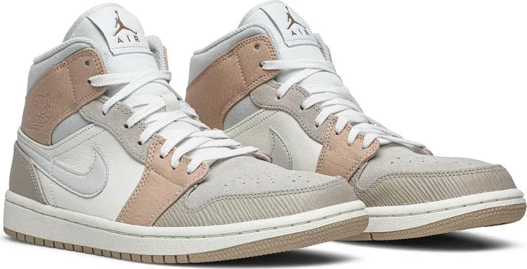 Air Jordan 1 Mid Milan Sneakers, Tan