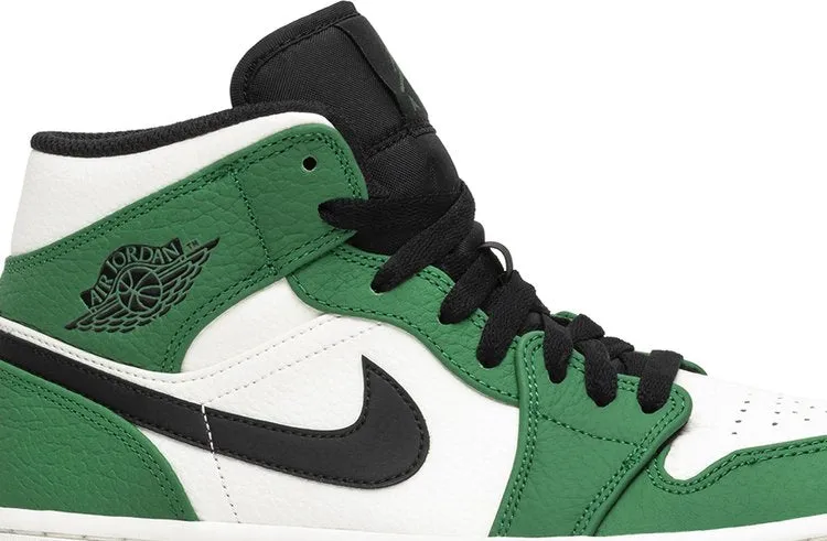 Air Jordan 1 Mid Pine, white-green