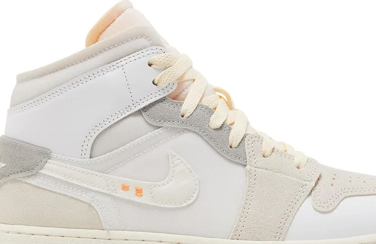 Air Jordan 1 Mid SE Craft GS Inside Out, white