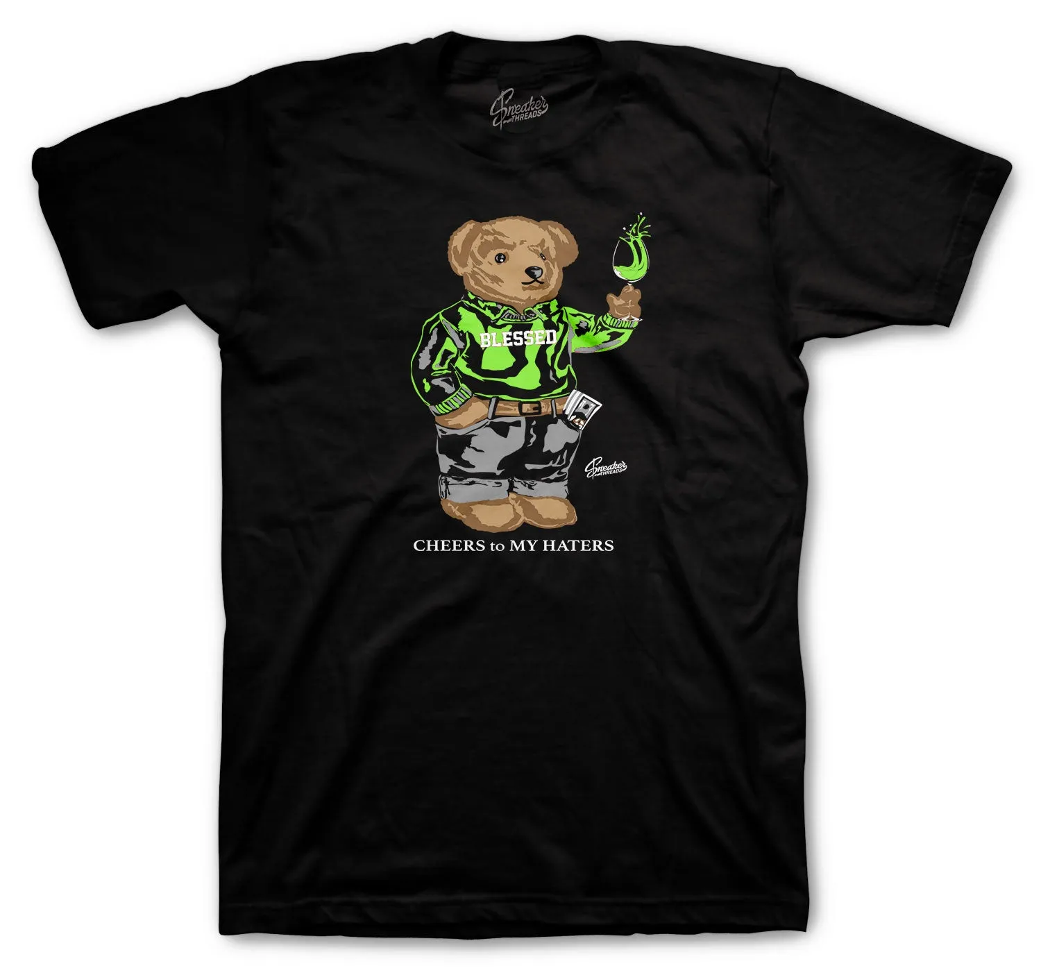 Air Max Green Camo Shirt - Cheers Bear - Black