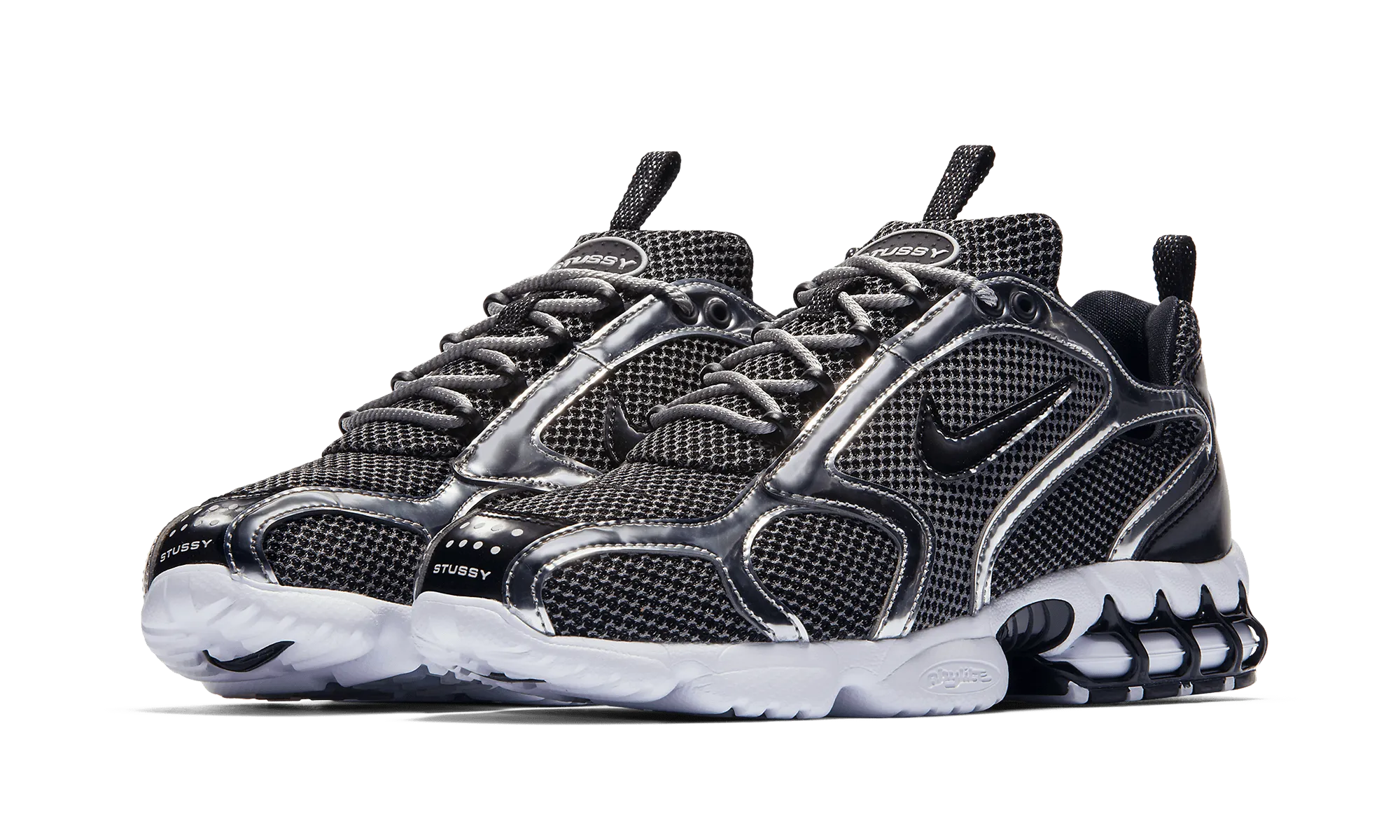 AIR ZOOM SPIRIDON CAGED STUSSY PURE PLATINUM