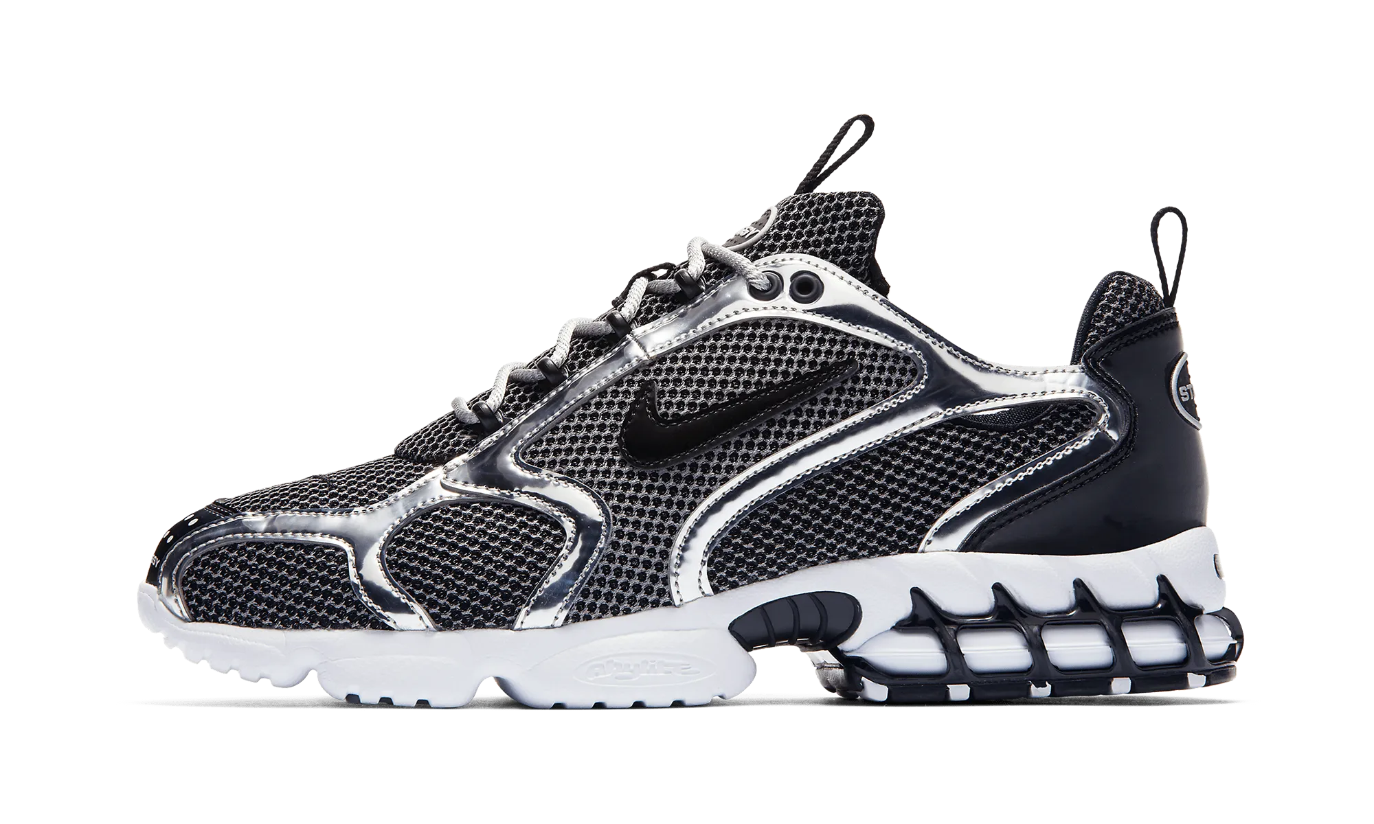 AIR ZOOM SPIRIDON CAGED STUSSY PURE PLATINUM