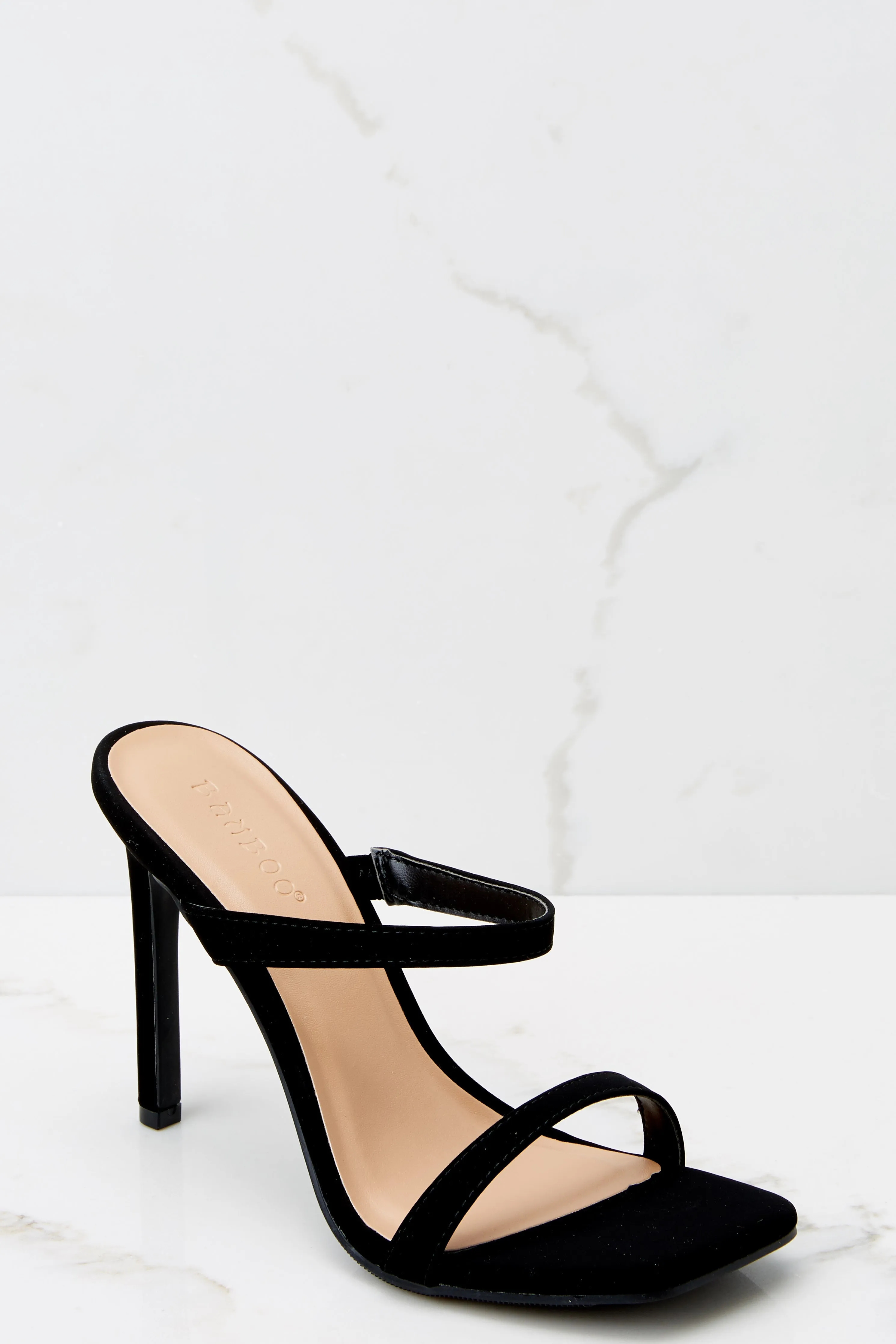 Always The Lead Black High Heel Sandals