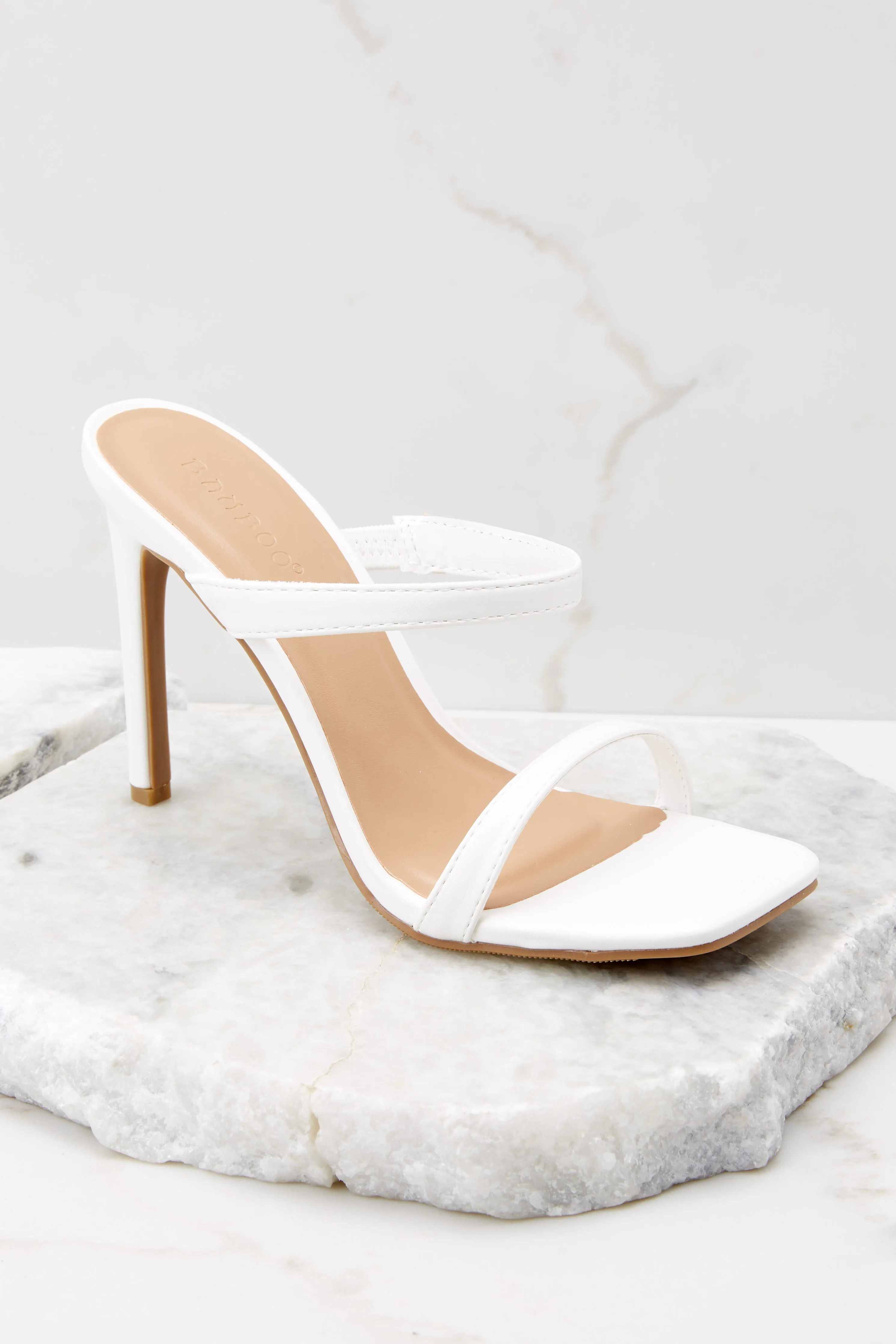 Always The Lead White High Heel Sandals