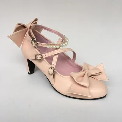 Antaina~Thin Heel Princess Lolita Shoes Plus Size 45-48