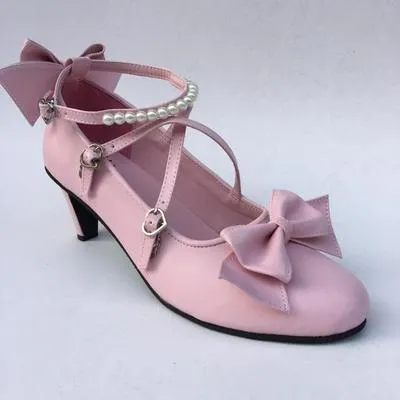 Antaina~Thin Heel Princess Lolita Shoes Plus Size 45-48