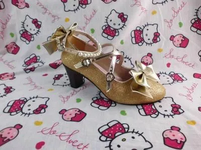 Antaina~Thin Heel Princess Lolita Shoes Plus Size 45-48