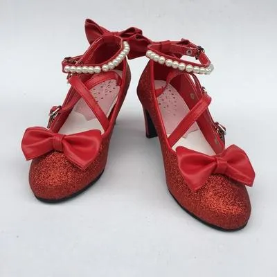 Antaina~Thin Heel Princess Lolita Shoes Plus Size 45-48