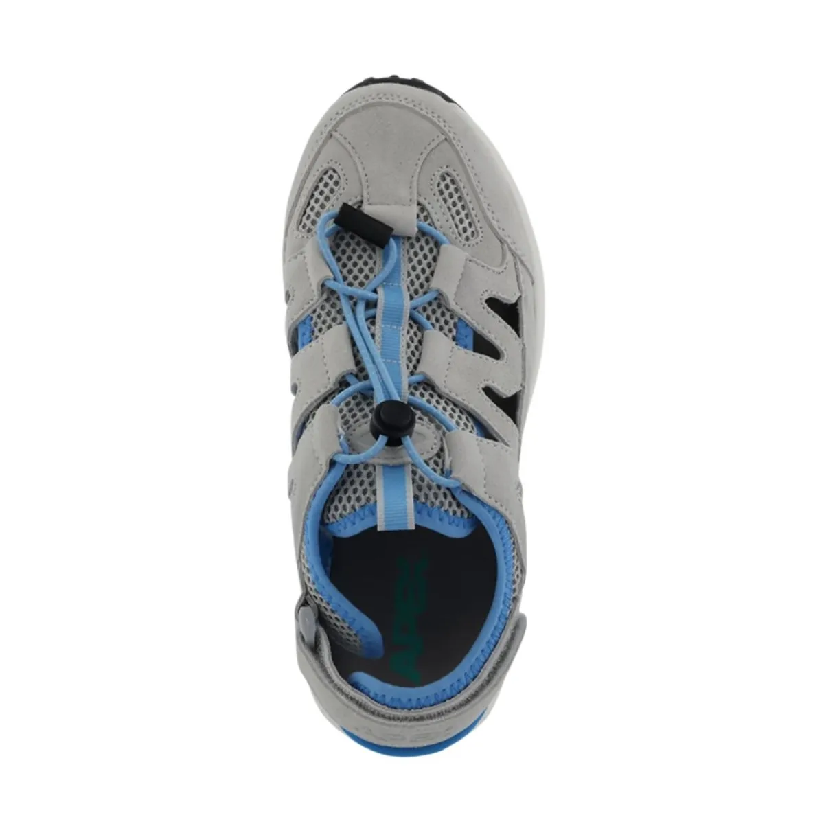 Apex P2143W Women's Closed Toe Sandal In Grey/Blue