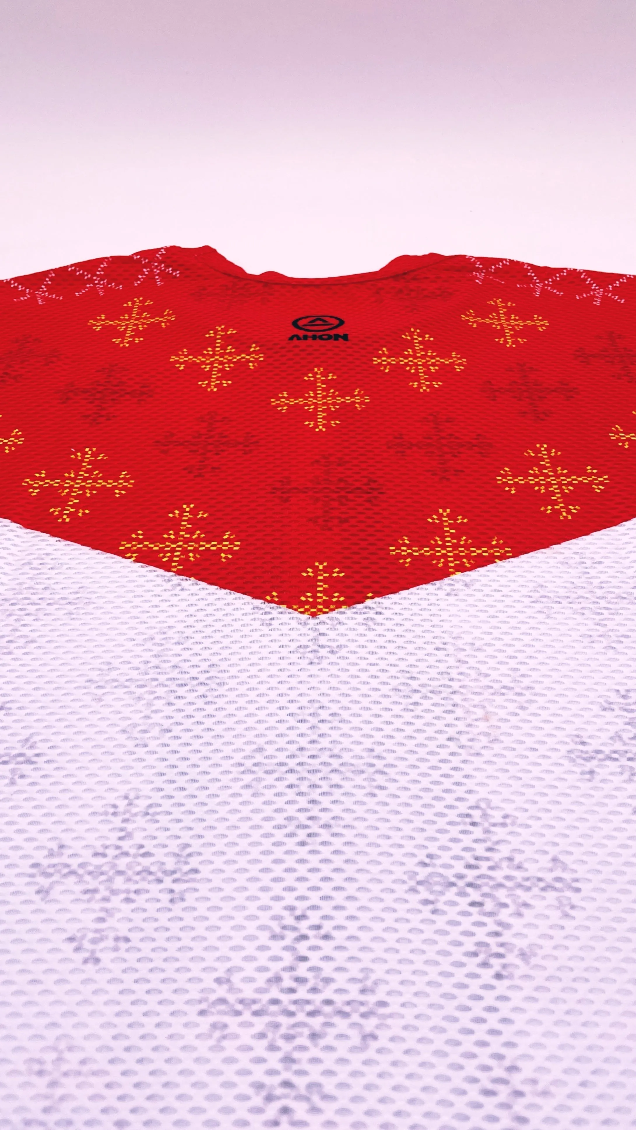 Apo Maxvent SS Shirt (white / red) - dri fit mesh