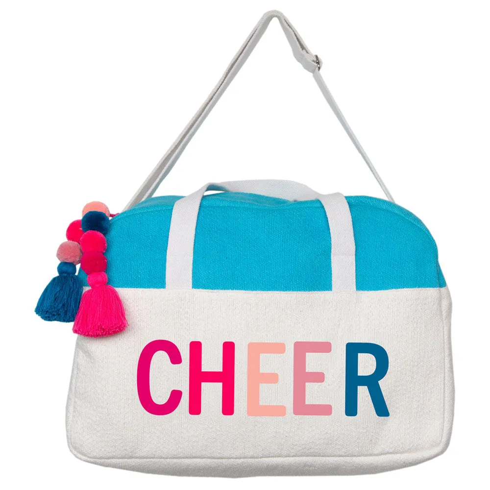 Aqua "Cheer" Wholesale Weekender Bag