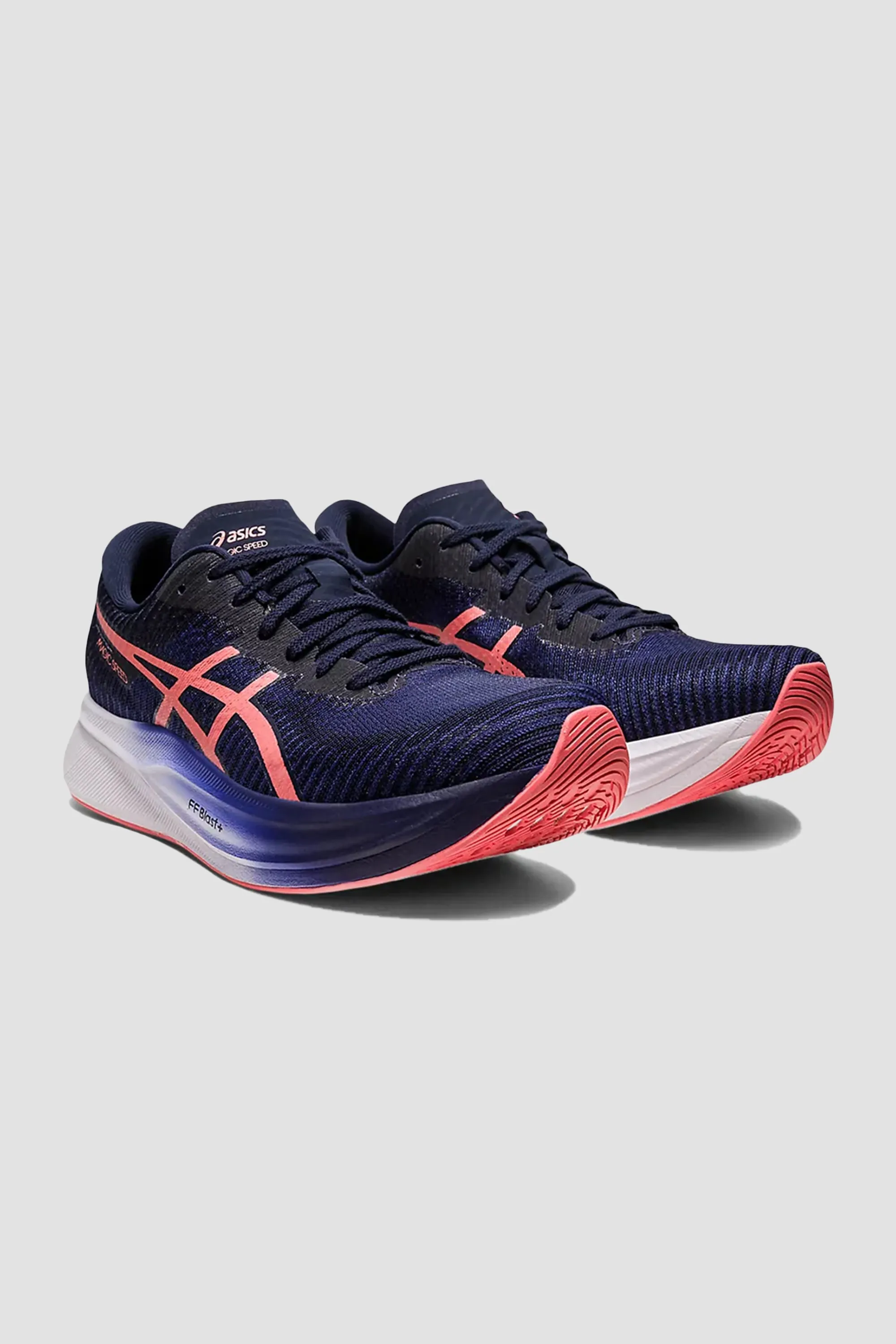 ASICS Women's Magic Speed 2 in Indigo Blue/Papaya