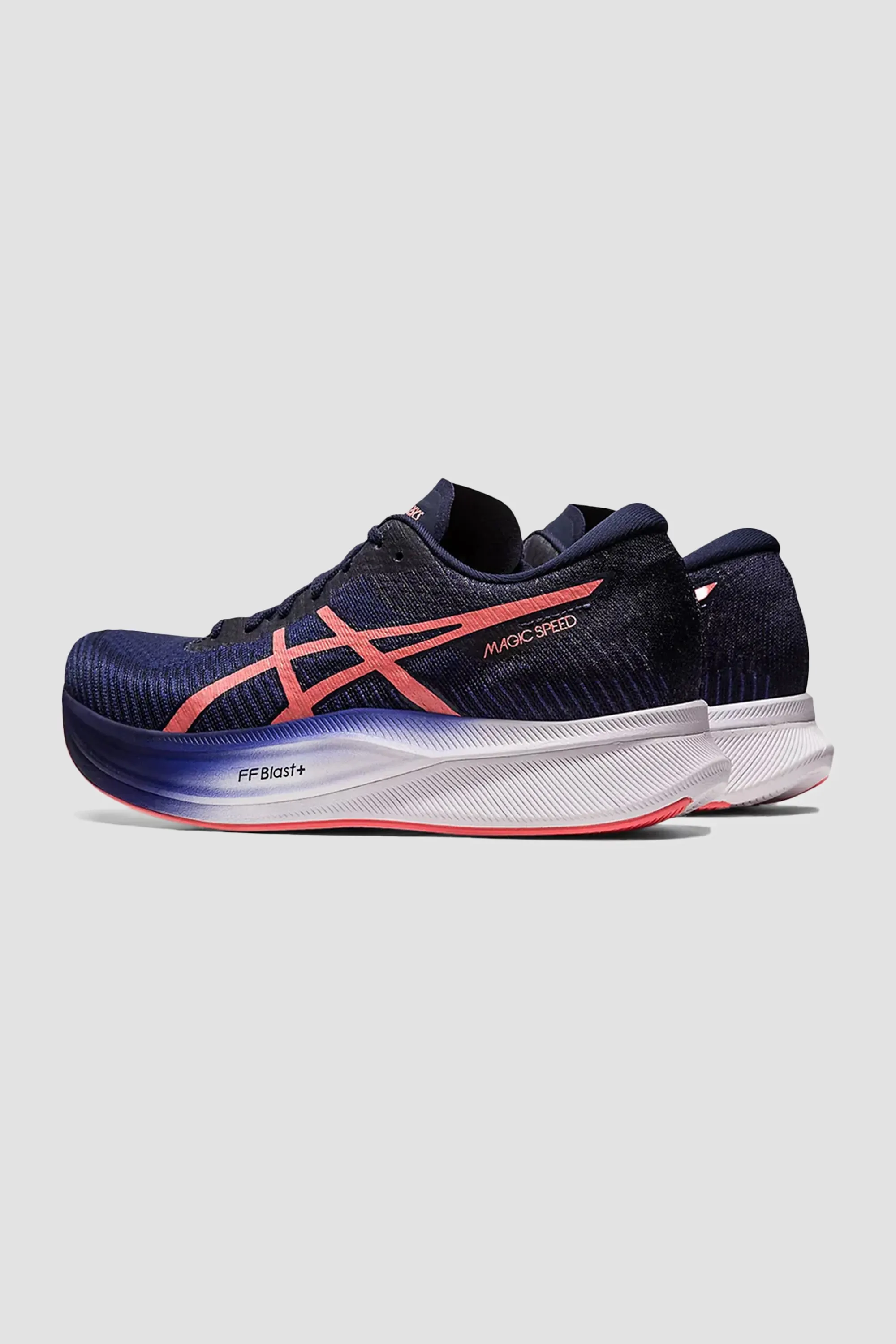 ASICS Women's Magic Speed 2 in Indigo Blue/Papaya