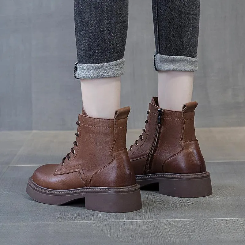 AWCS146 Women's Casual Shoes - Leather Work Boots