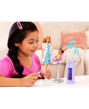 Barbie Careers Dentist Doll and Playset With Accessories, Barbie Toys