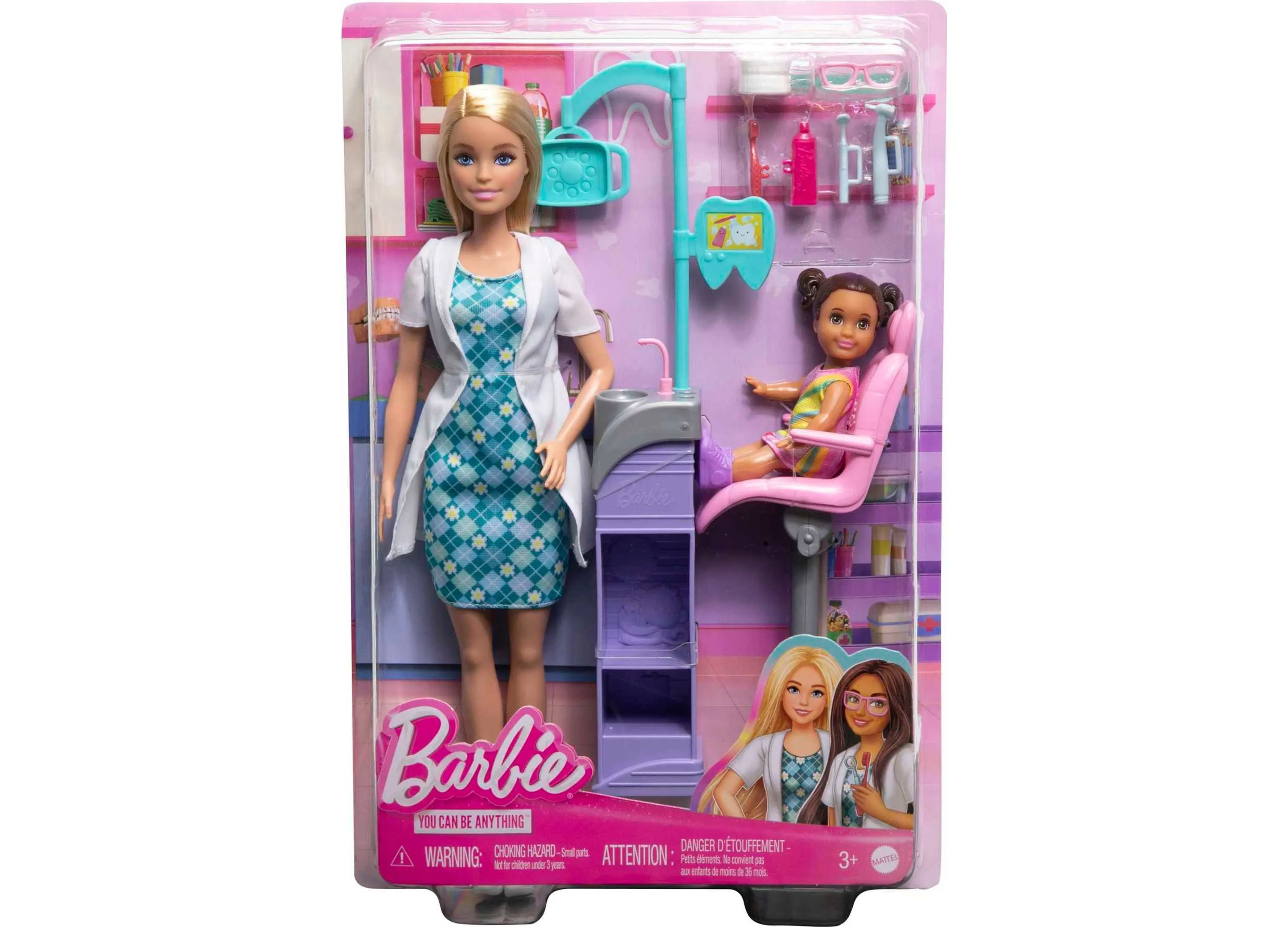 Barbie Careers Dentist Doll and Playset With Accessories, Barbie Toys