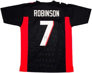 Bijan Robinson Atlanta Signed Black Football Jersey BAS ITP