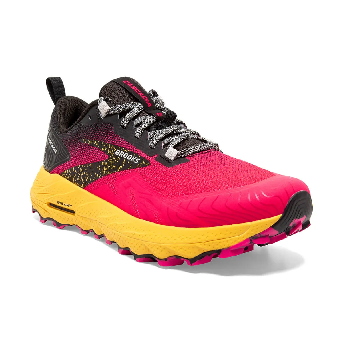 Brooks Cascadia 17 Womens | Diva Pink/black/lemon Chrome