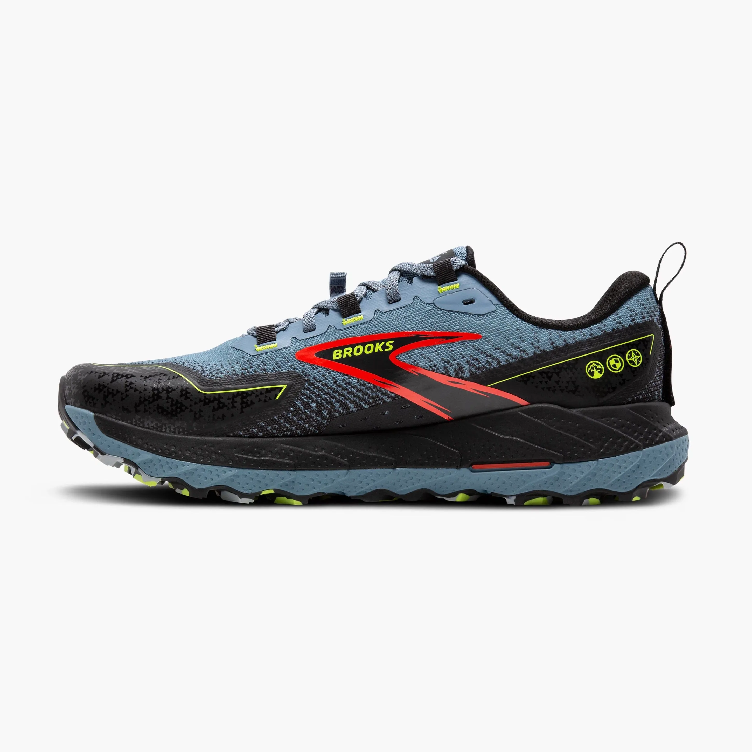 Brooks Cascadia 18 | Citadel / Ebony / Lime | Mens