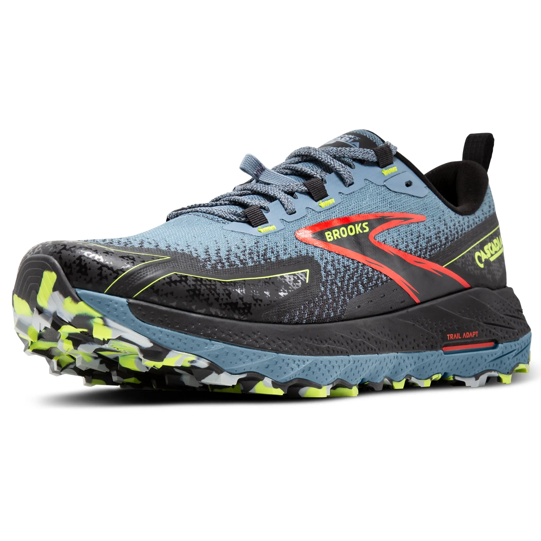 Brooks Cascadia 18 Men's Citadel Ebony Lime