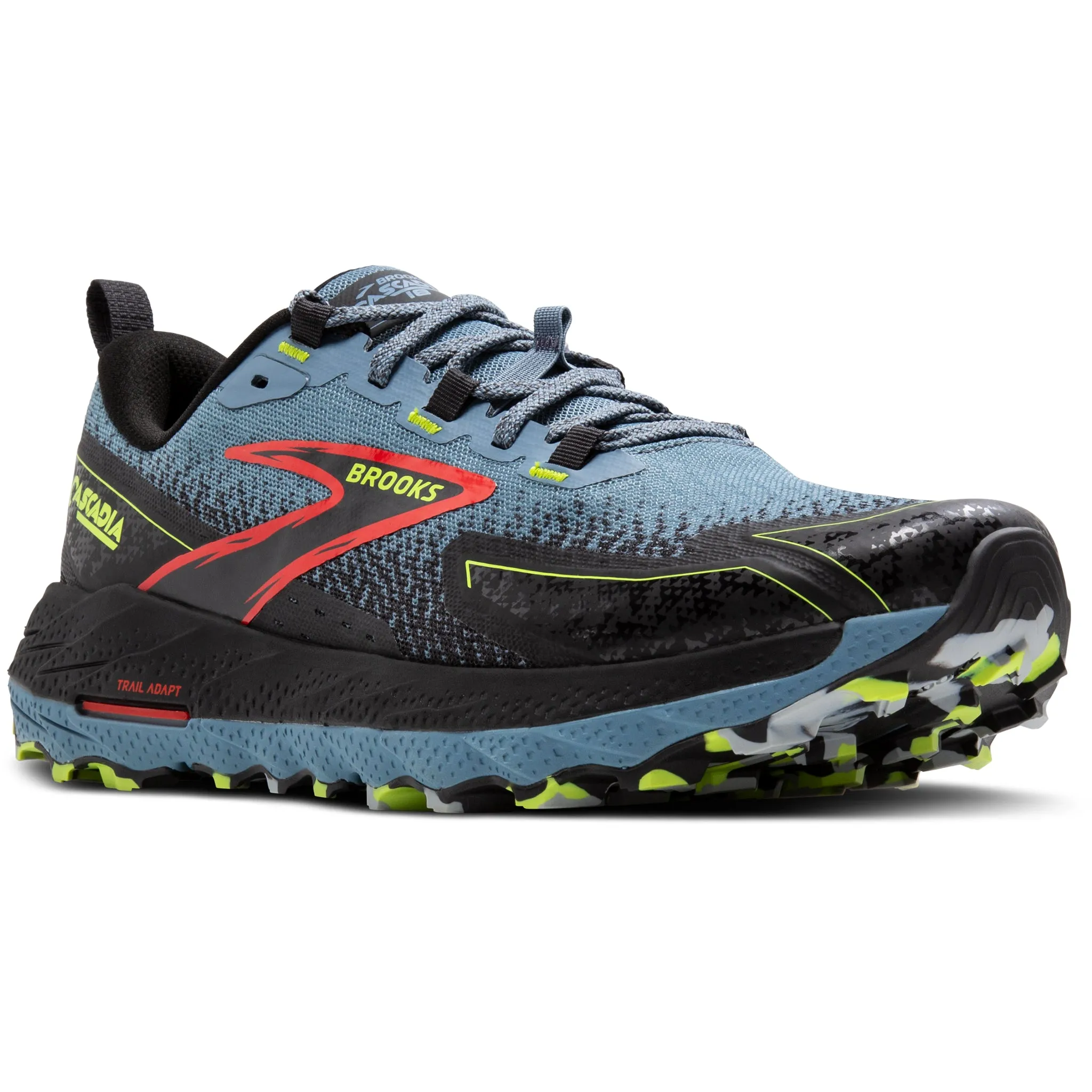 Brooks Cascadia 18 Men's Citadel Ebony Lime