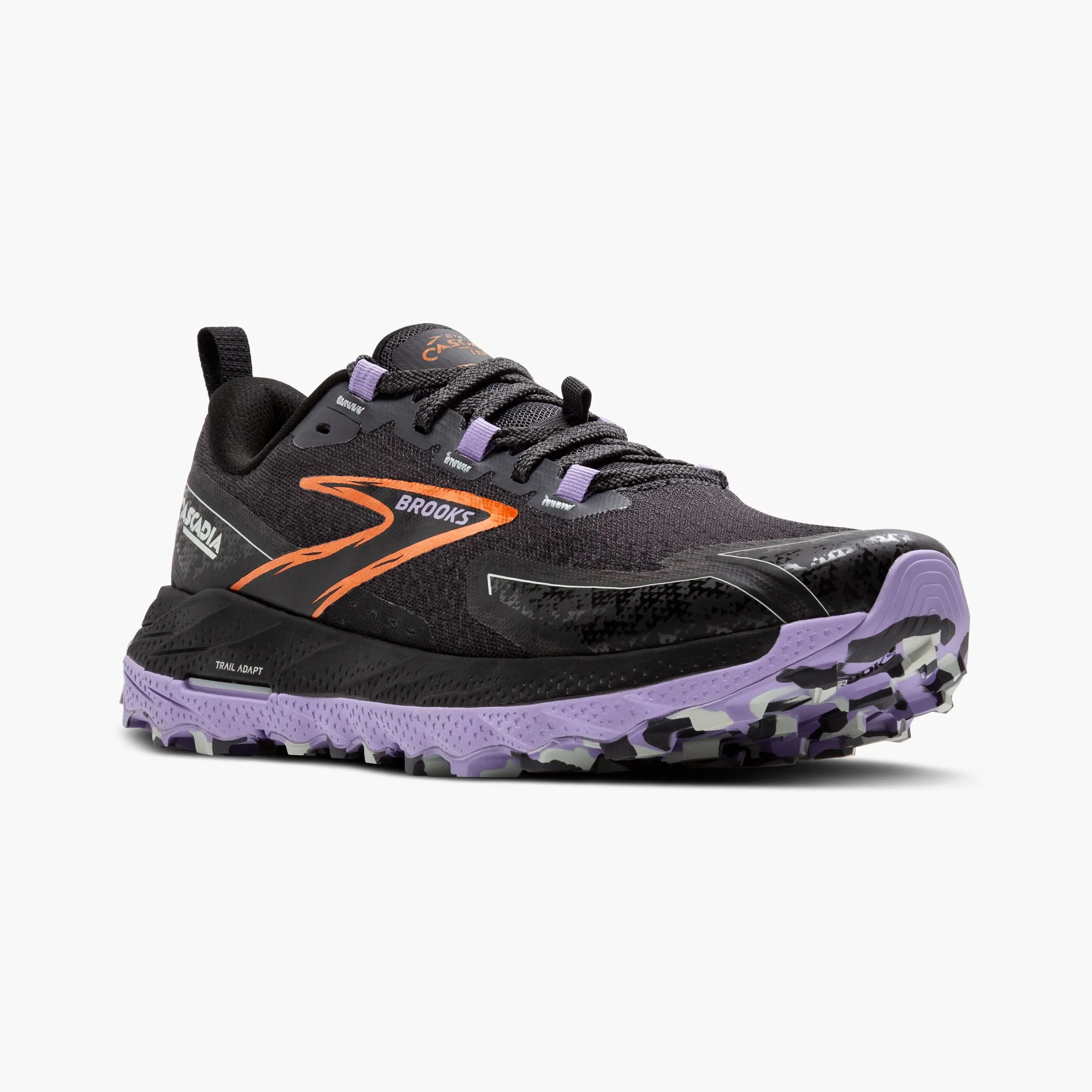 Brooks Cascadia 18 Wide | Ebony / Lavender / Copper | Womens