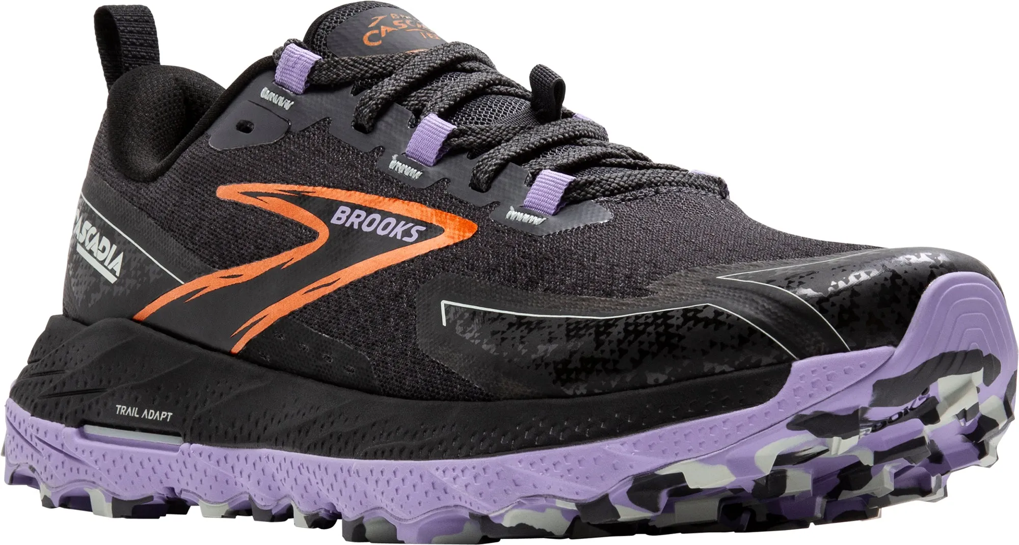 Brooks Cascadia 18 WIDE FIT Womens Trail Running Shoes - Black