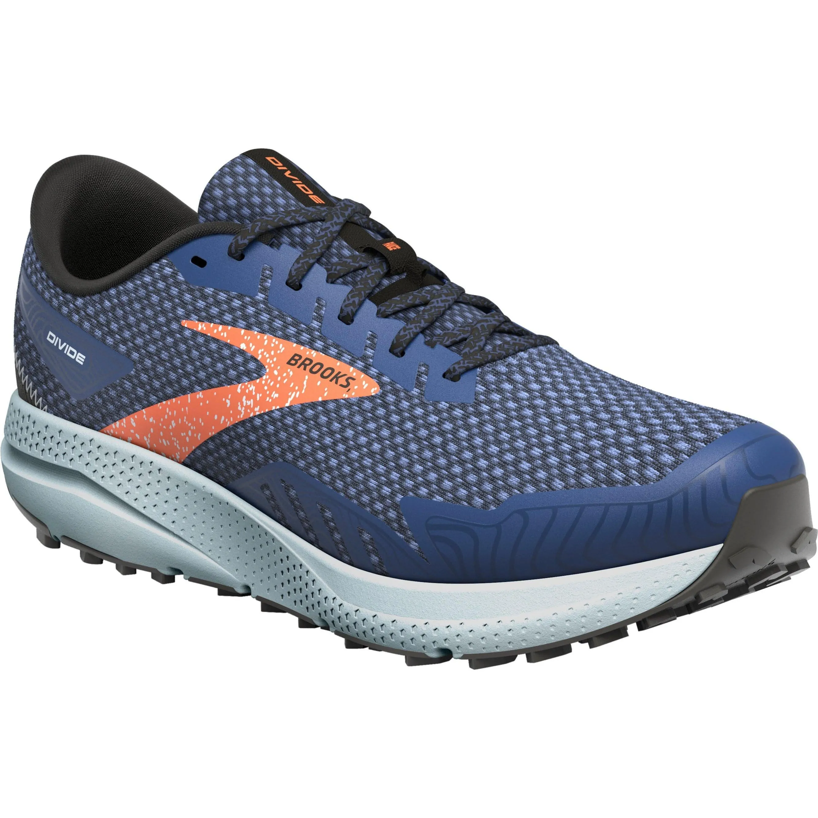 Brooks Divide 4 Mens Trail Running Shoes - Navy