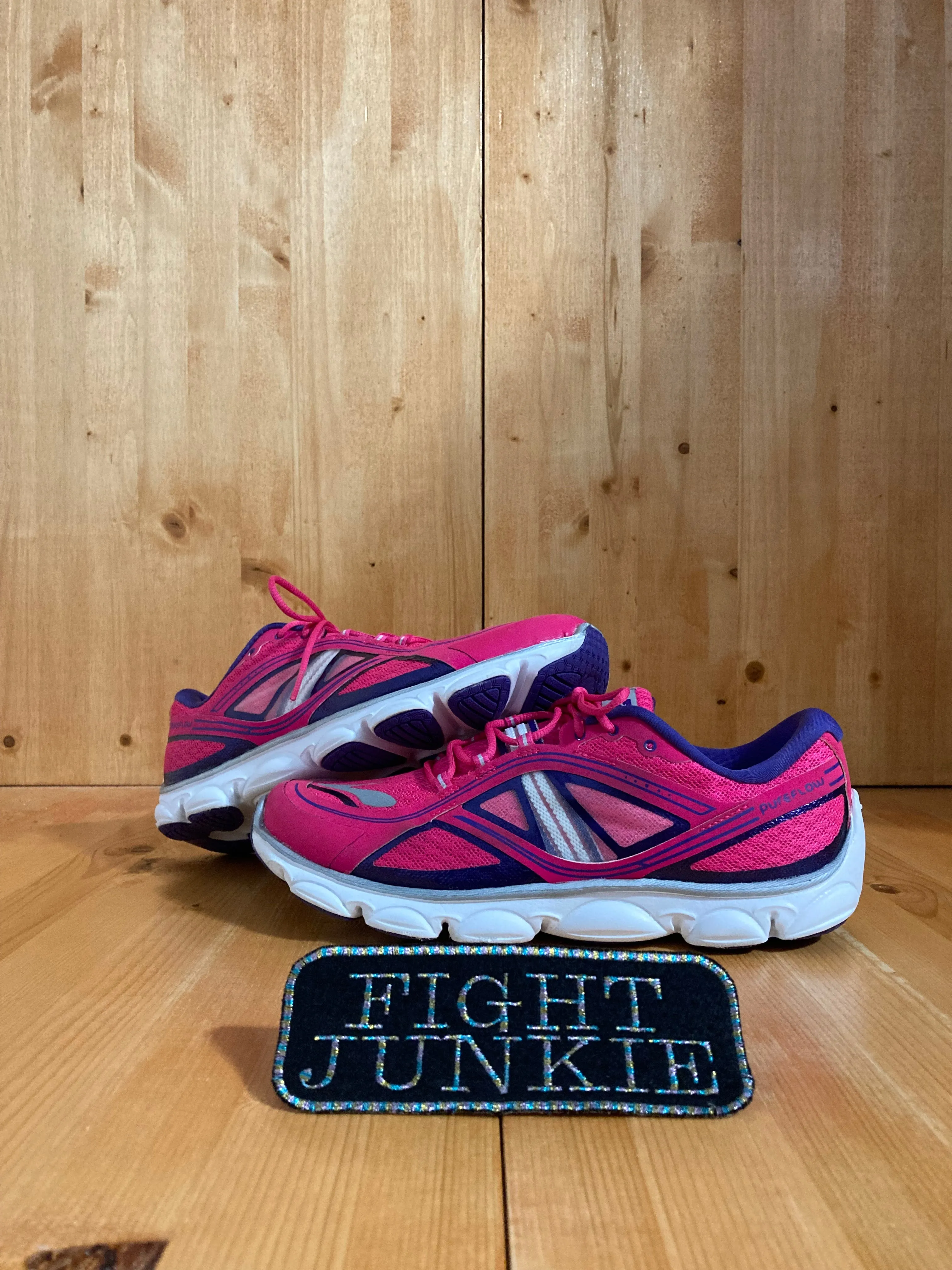 BROOKS PURE FLOW 3 Women Size 6.5D (MEDIUM) Running Training Shoes Sneakers Pink & Purple 1400141D659