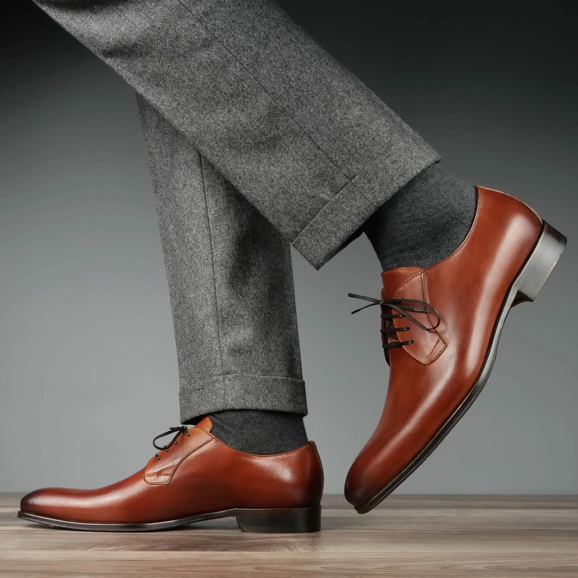 Buckingham Derby Blucher Chestnut