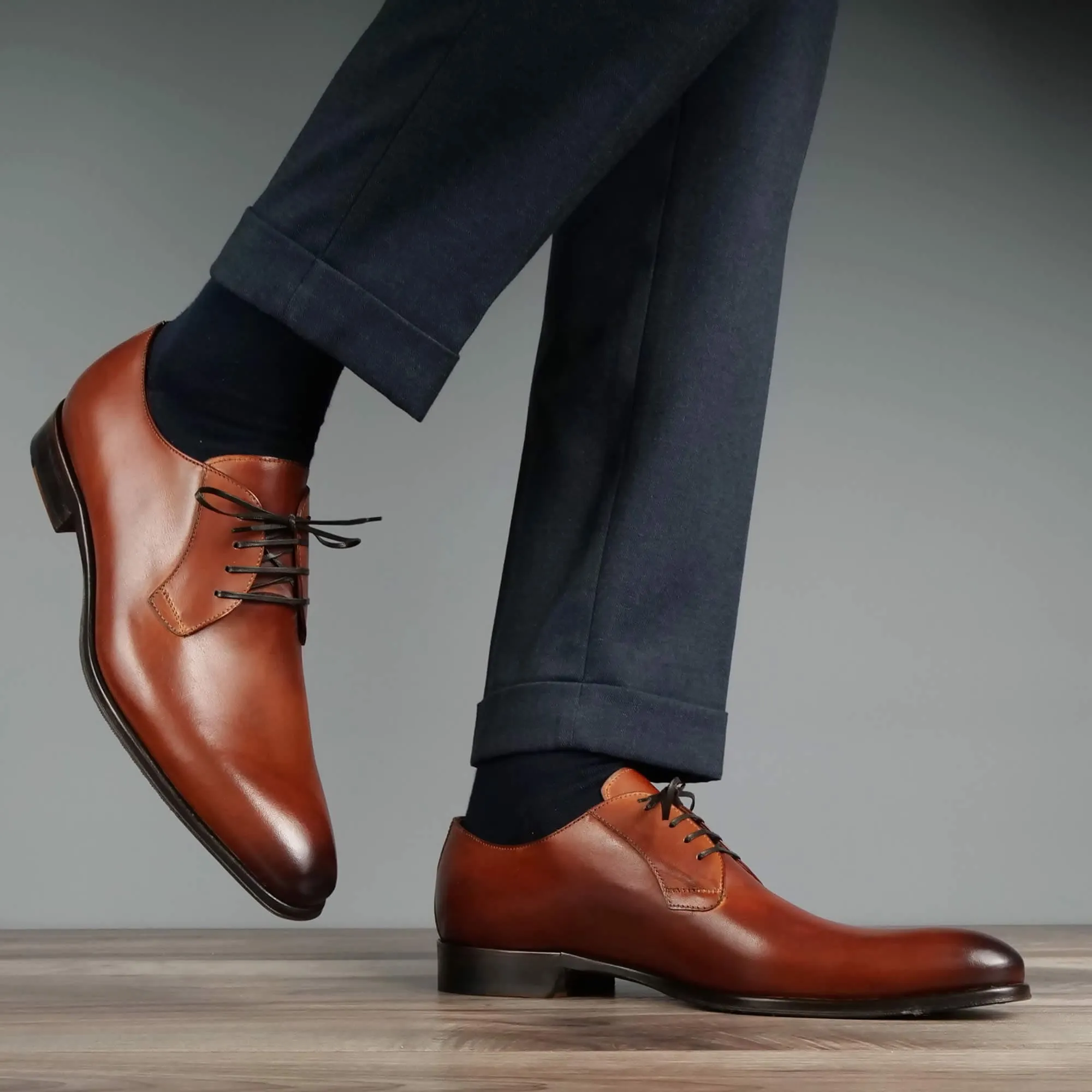 Buckingham Derby Blucher Chestnut