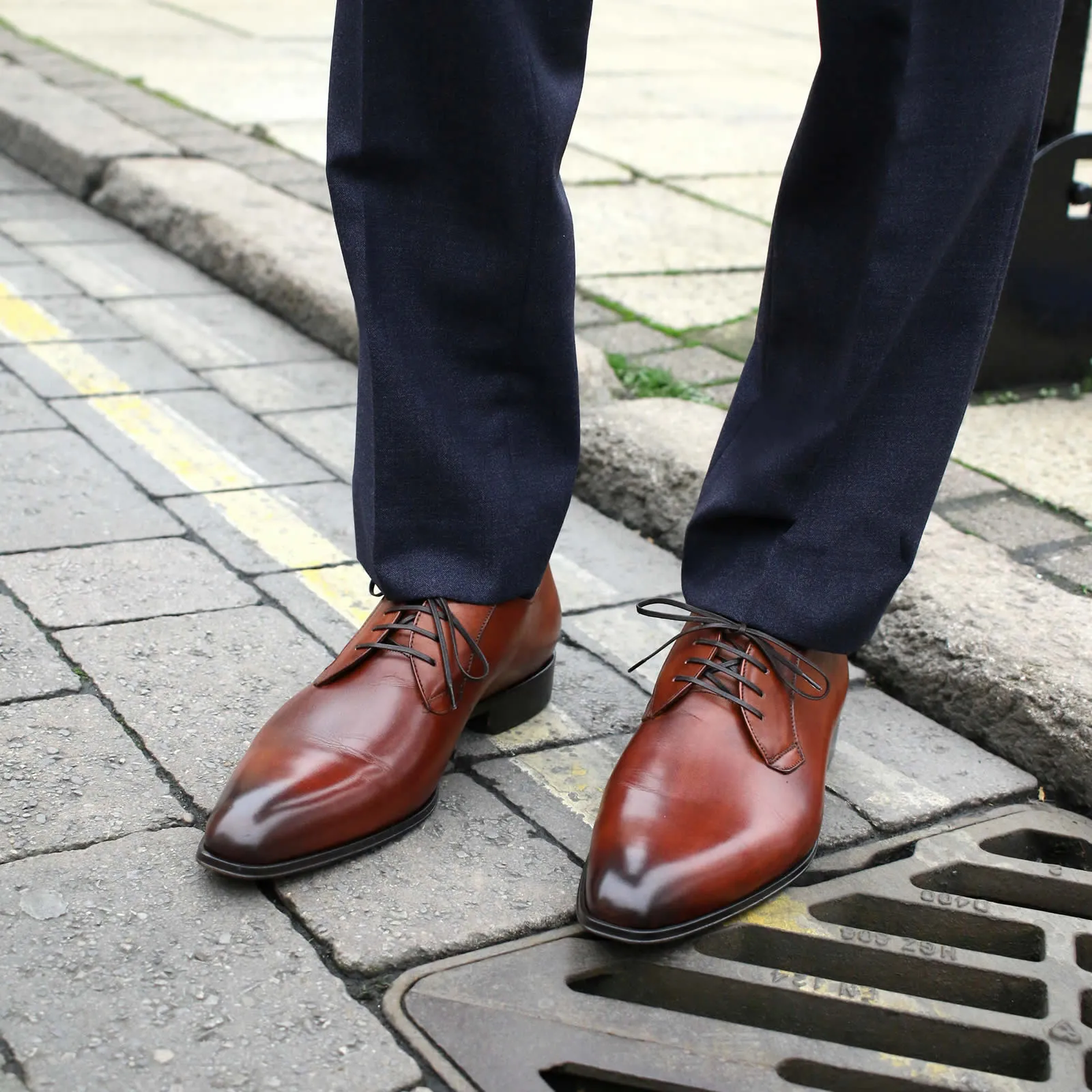 Buckingham Derby Blucher Chestnut