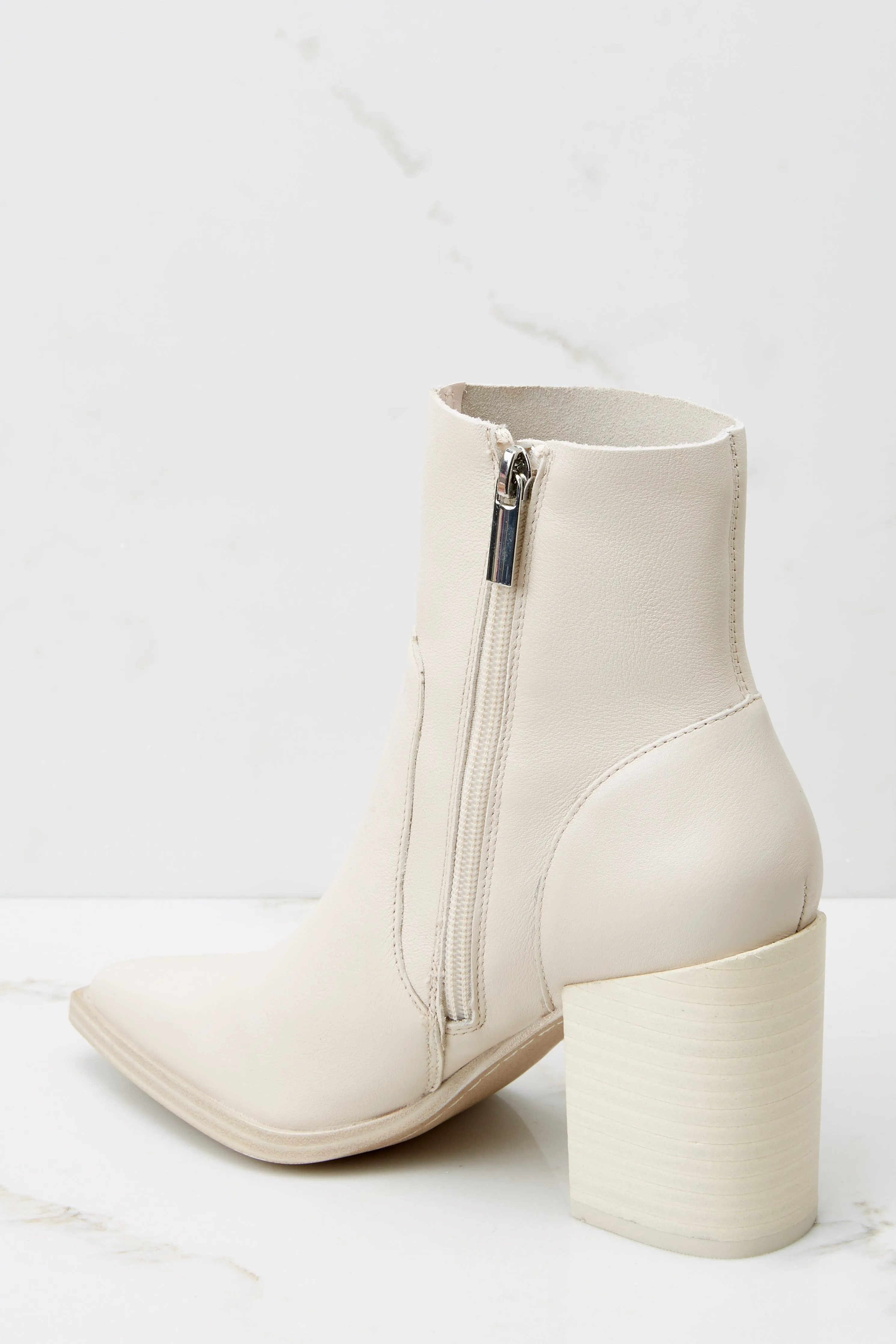 Calabria Bone Pointed Toe Bootie