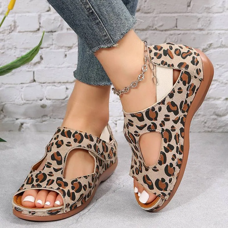 Casual Summer Low Heels Velcro Shoes For Women - GlamzLife