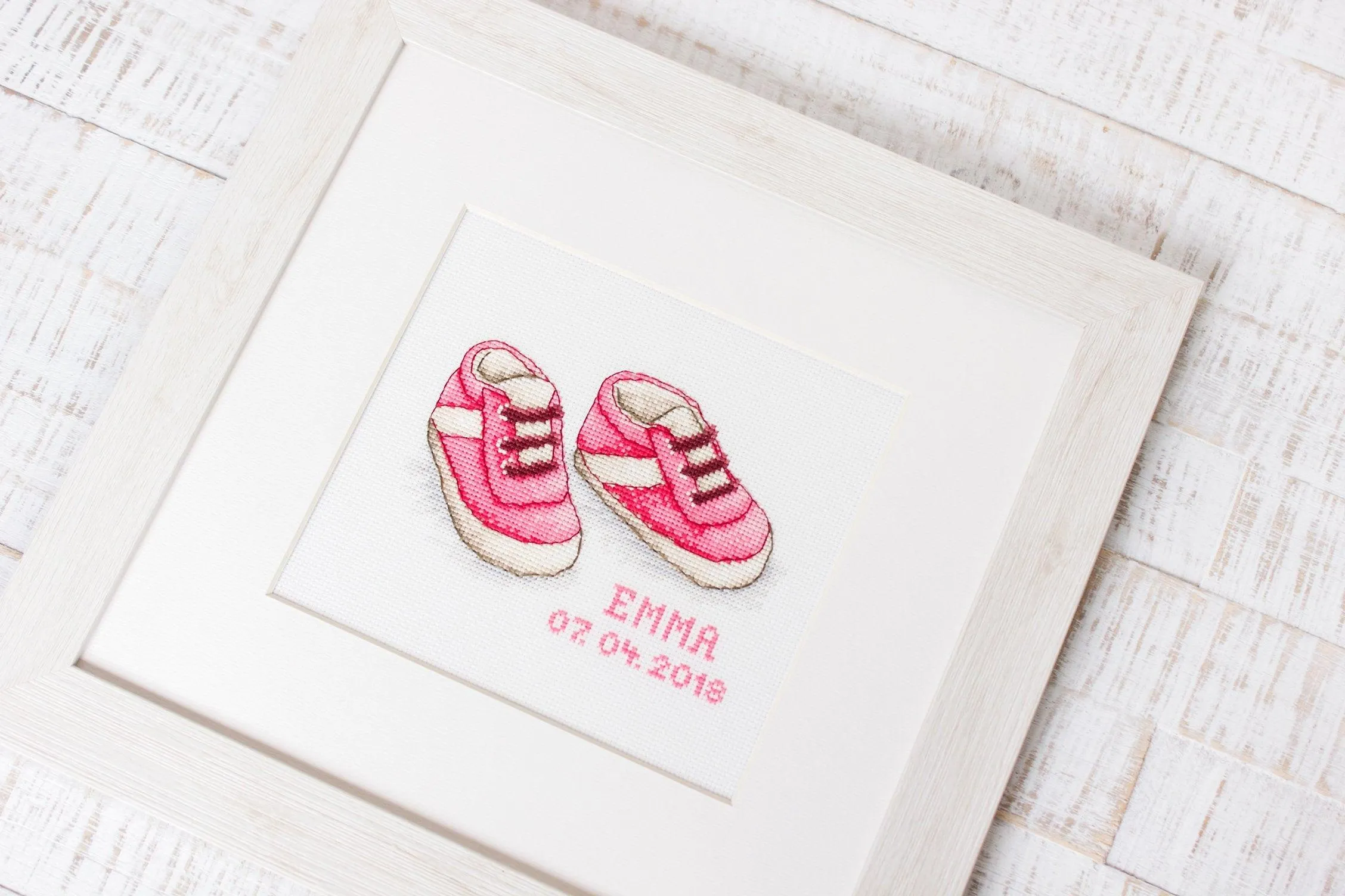 Cross Stitch Kit Luca-S - Baby Shoes, B1139