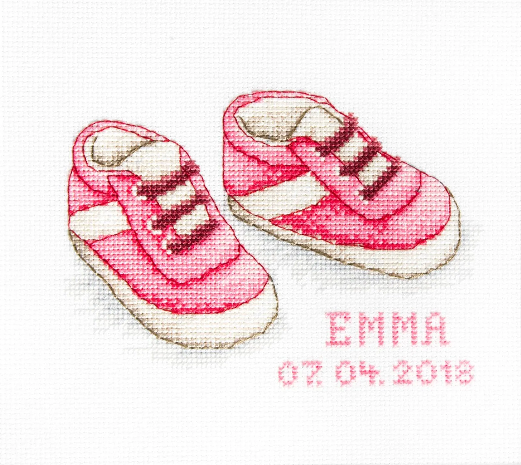 Cross Stitch Kit Luca-S - Baby Shoes, B1139