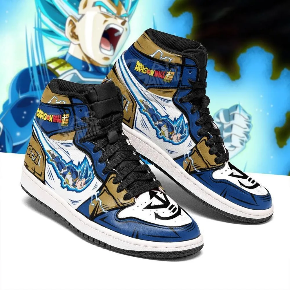 DBS Vegeta Blue Sneakers Anime Custom Dragon Ball Super Shoes