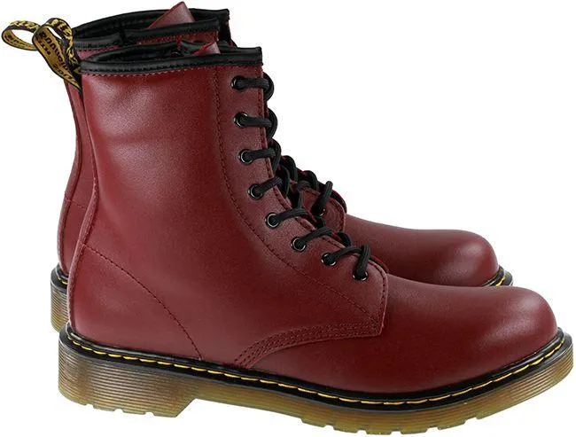 Dr Martens Shoes Juniors 1460 Softy T Cherry Red