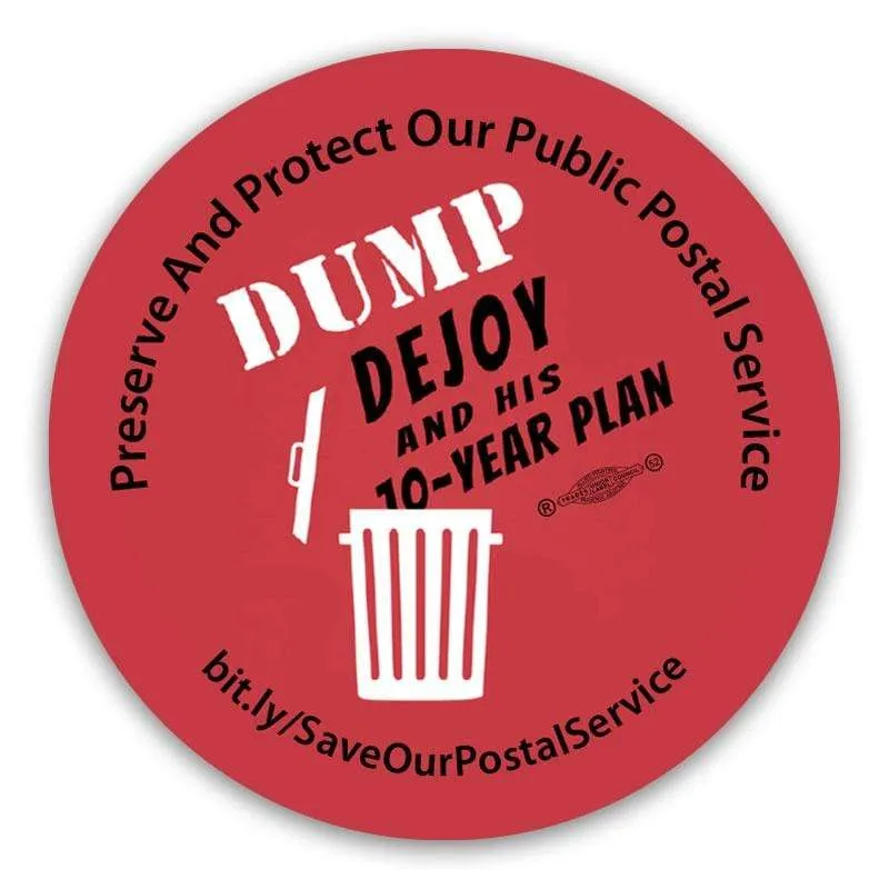 Dump Dejoy 2.5" Lapel Stickers