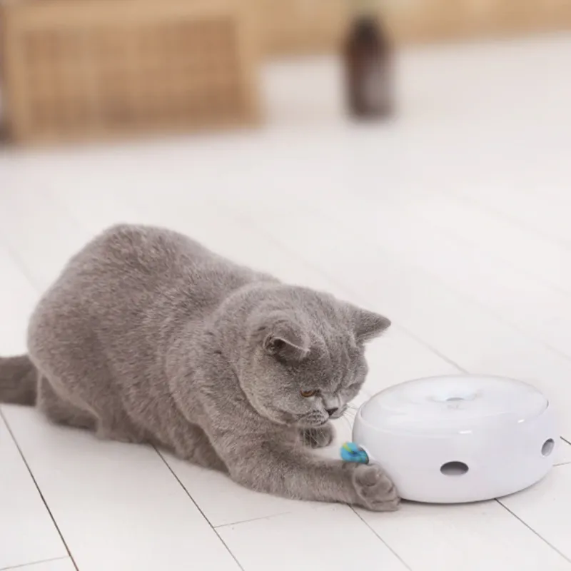 Electric Cat Toy Turntable Interactive Hide And Seek Catching Mouse