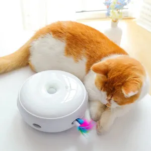 Electric Cat Toy Turntable Interactive Hide And Seek Catching Mouse