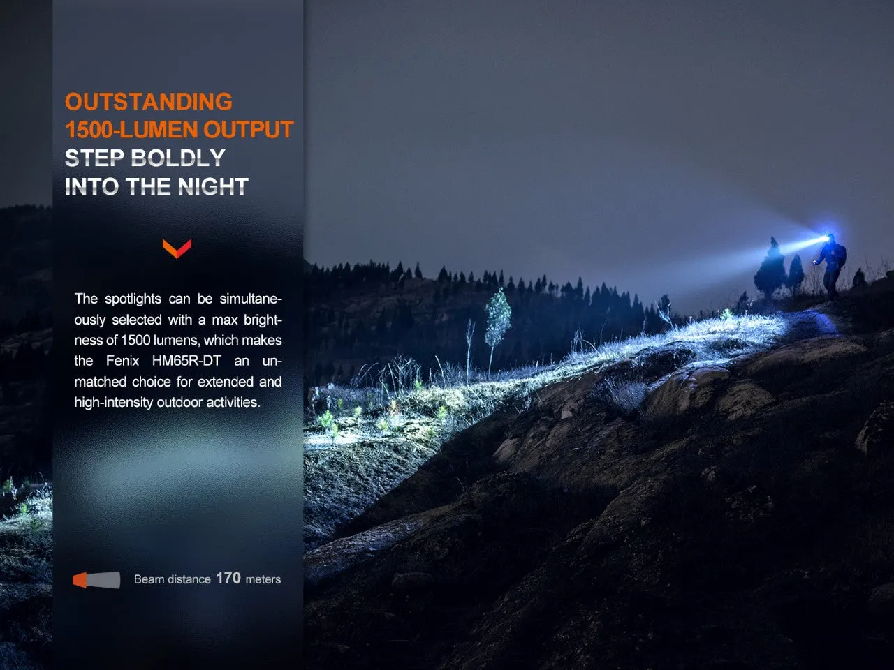 Fenix HM65R-DT Trail Running LED Headlamp